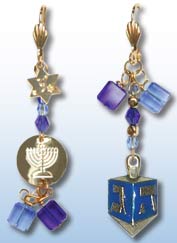 Chanukah Earrings 1